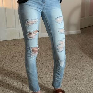 Girls distressed jeans